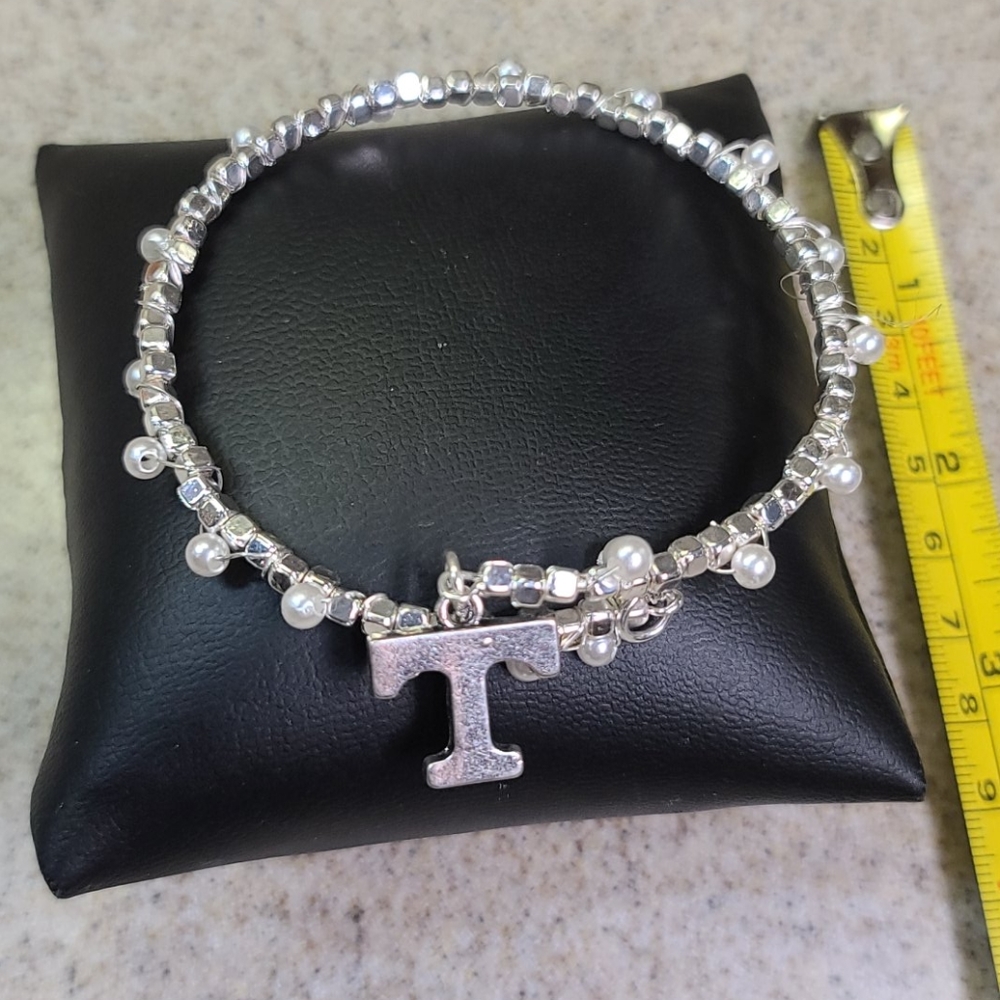 TENNESSEE or TEXAS  Bracelet SILVER / Pearl.